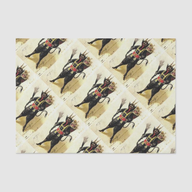 Papel De Seda Natal do Krampus Assusty Demon Holiday (Frente )