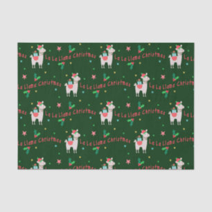 Papel De Seda Natal do lama do La do La