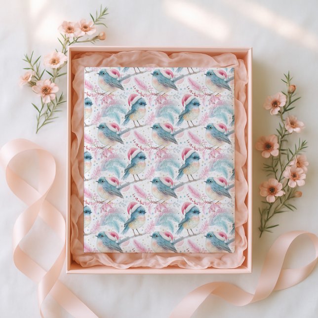 Papel De Seda Natal do Robin Patterno da Ilha do Norte da Nova Z (Criador carregado)