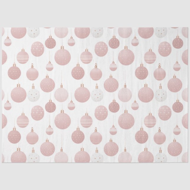 Papel De Seda Natal dos Enfeites de natal Dourados rosa (Frente )