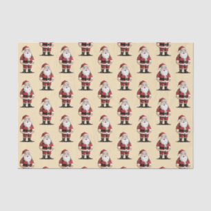 Papel De Seda Natal dos Papais noeis Retrorísticos