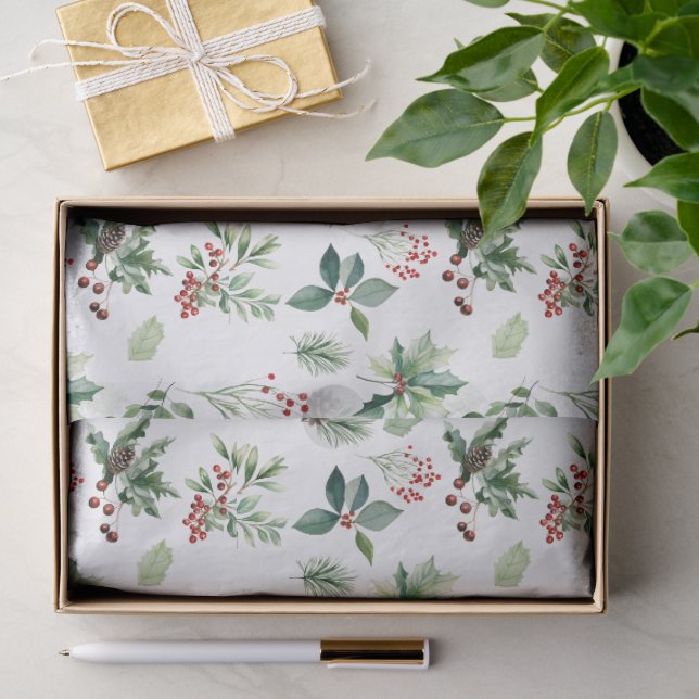 Papel De Seda Natal Elegante  (Presente)
