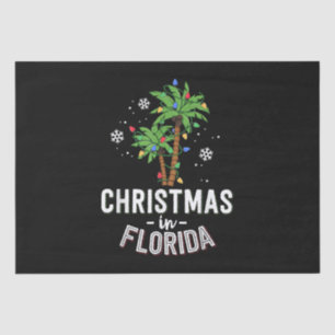 Papel De Seda Natal Em Flórida A Família Palm Trees Va