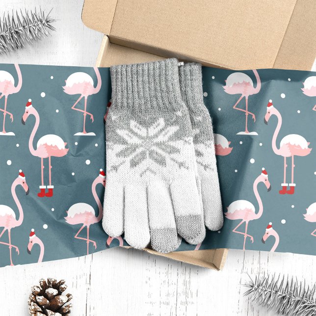 Papel De Seda Natal Flamingo Tropical (Criador carregado)