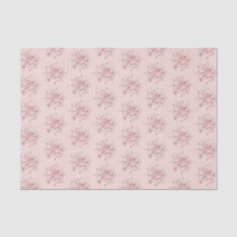 Papel De Seda Natal Flocos de Neve Brancos Rosa Corado