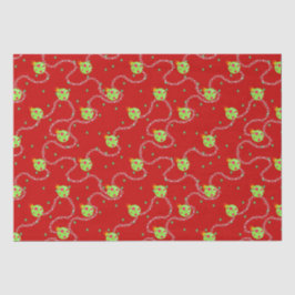 Papel De Seda Natal Garland e Ornament_red