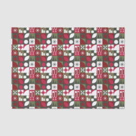 Papel De Seda Natal Geométrico