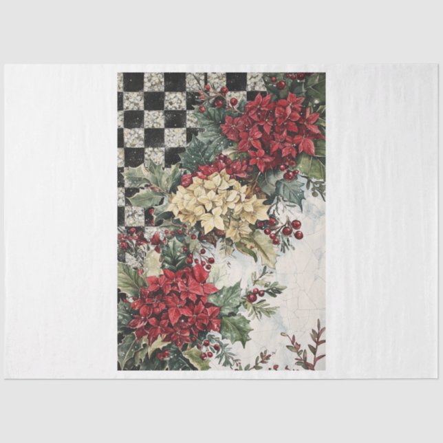 Papel De Seda Natal Hydragea (Frente )