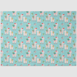 Papel De Seda Natal Llamas