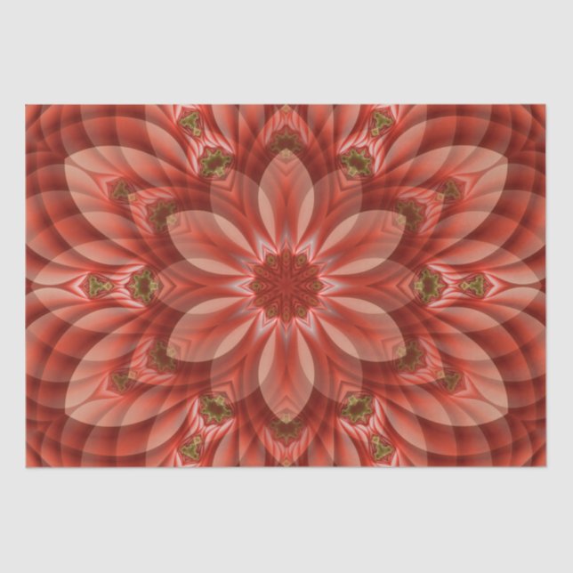 Papel De Seda Natal Mandala (Frente )