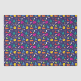 Papel De Seda 🎄 Natal 🎾 marinho azul