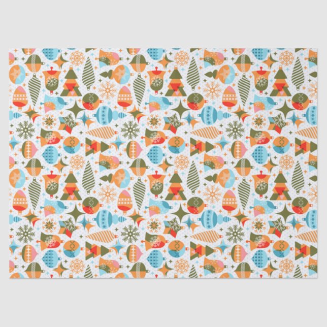 Papel De Seda Natal moderno (Frente )