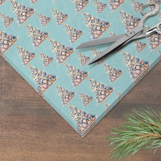 Papel De Seda Natal na Praia (Beach Christmas Tissue Paper)