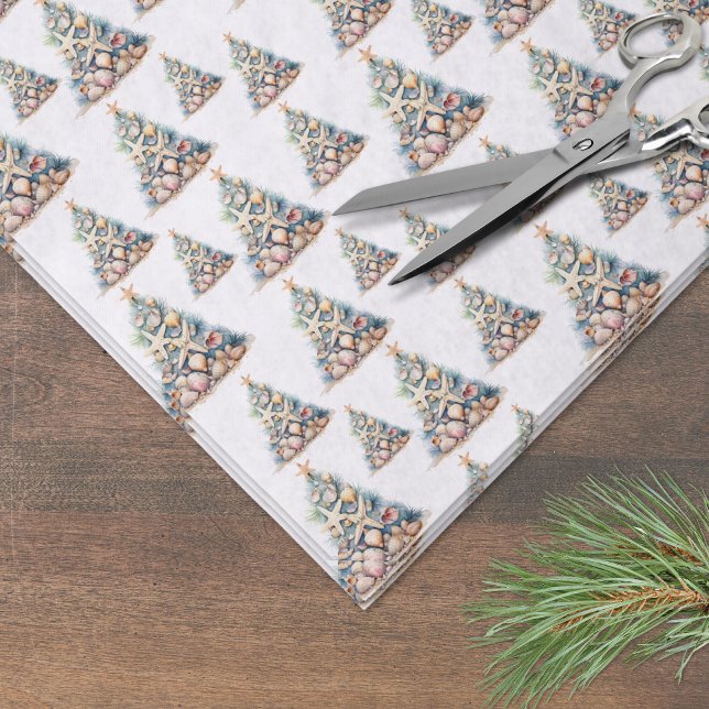 Papel De Seda Natal na Praia (Beach Christmas Tissue Paper)