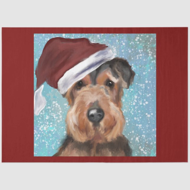 PAPEL DE SEDA NATAL NO AIREDALE (Frente )