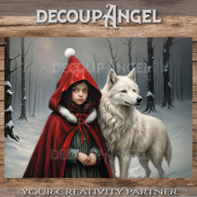 Natal no bosque - Decoupage -