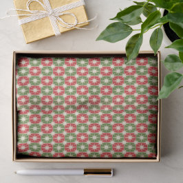 Papel De Seda Natal no Estilo Moderno de Meados do Século Retro 