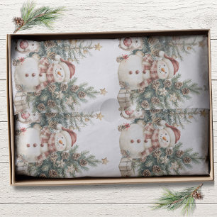 Papel De Seda Natal Papai Noel Aquarela Rústica BOHO