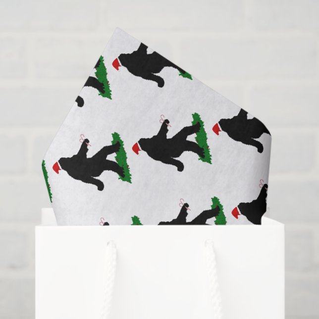 Papel De Seda Natal Squatch - Squatchin' com Bastões de Doces (Sacola de presentes)