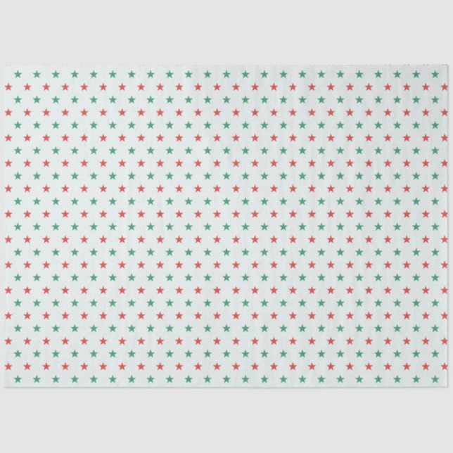 Papel De Seda Natal Verde Moderno E Bonito Da Xadrez (Frente )