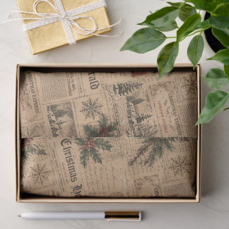 Papel De Seda Natal Vintage