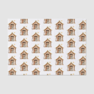 Papel De Seda Natividade Cena Mary Joseph Baby Jesus Natal