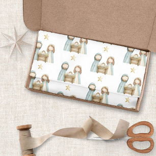 Papel De Seda Natividade Mary Joseph Baby Jesus Natal