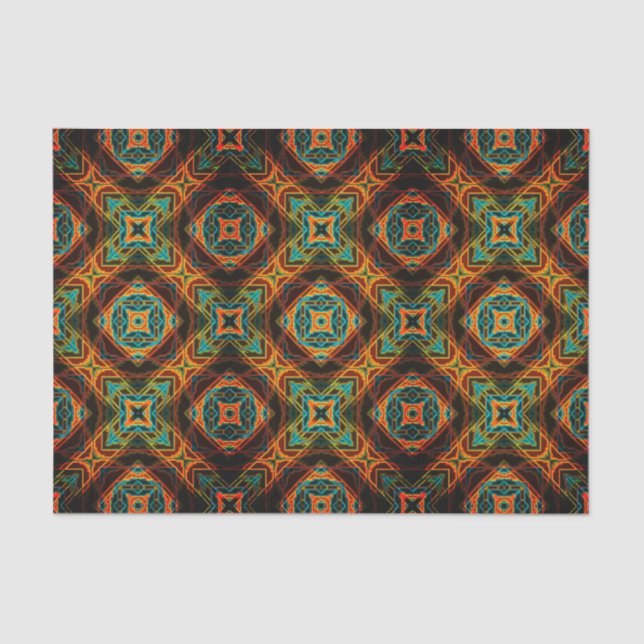 Papel De Seda Nativo americano moderno 19 (Frente )