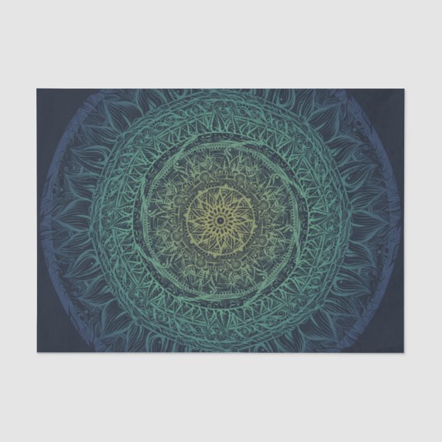 Papel De Seda Nature Amantes Mandala Art Mandalas Design (Frente )
