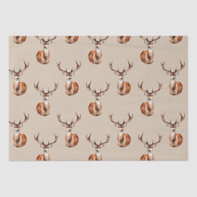 Papel De Seda Nature Deer Wildlife (Frente )