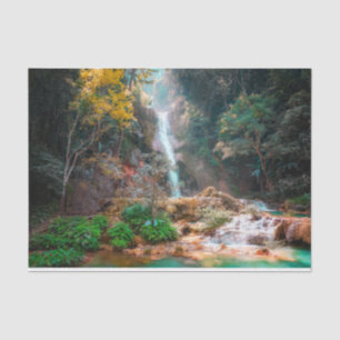 Papel De Seda Natureza Cena Fantasia Cascata