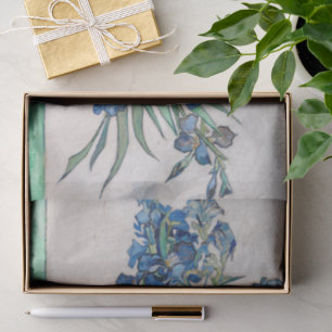 Papel De Seda Natureza-morta com Íris em um Vaso por Vincent van