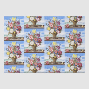 Papel De Seda Natureza-morta floral da Idade de Ouro Holandesa v