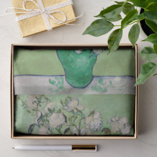 Papel De Seda Natureza Morta Rosas em um Vaso por Vincent van Go