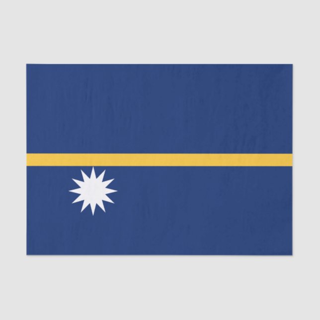 Papel De Seda Nauru Flag (Frente )