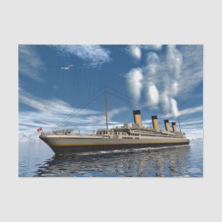 Papel De Seda Navio titânico - 3D rendem