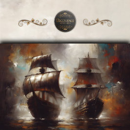 Papel De Seda Navios Vikingues de Stormbound Decoupage