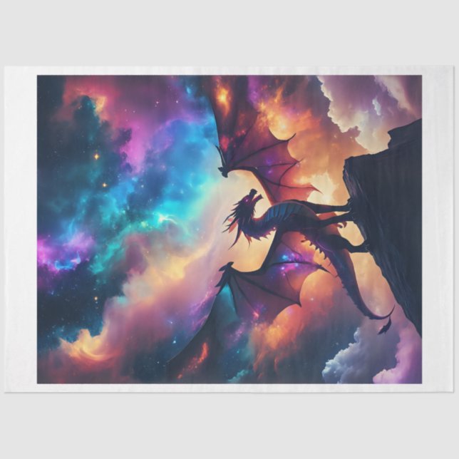 Papel De Seda Nebula Dragon (Frente )