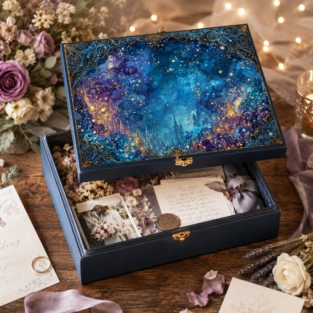 Papel De Seda Nebulosa Celestial Dourada Giratória Brilhante (Criador carregado)
