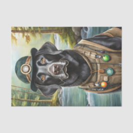 Papel De Seda Ned vai ao lago, laboratório negro em colete de pe