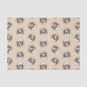 Papel De Seda Nederlandse Kooikerhondje Pintura Pet Dog Art