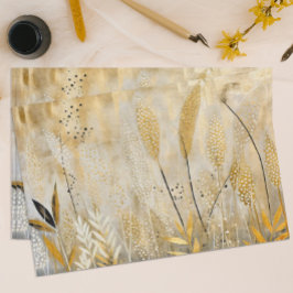 Papel De Seda Negro e oriental Dourado