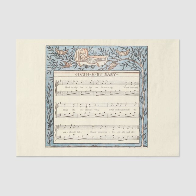 Papel De Seda neném rima de nenê (Frente )