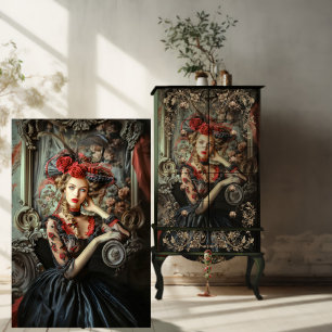 Papel De Seda Neo Victorian Gothic Dark Elegance