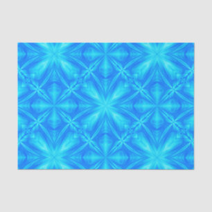 Papel De Seda Neon Blue Turquoise Psychedelic Cloudy Abstrato