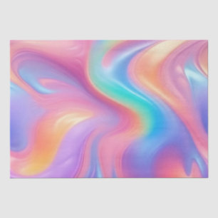 Papel De Seda Néon de tendência Ondas abstrato azuis cor-de-rosa