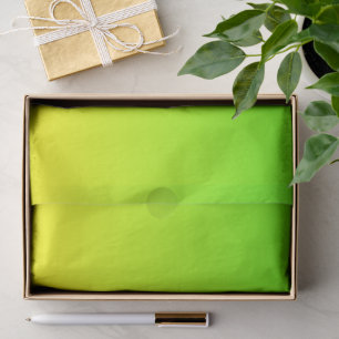 Papel De Seda Neon Verde e Neon Amarelo Ombré Degradê de Cor