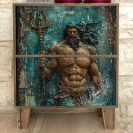 Papel De Seda Neptuno Deus Grego Decoupage