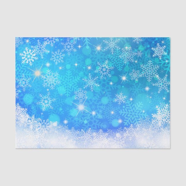 Papel De Seda Neve Branca Elegante (Frente )