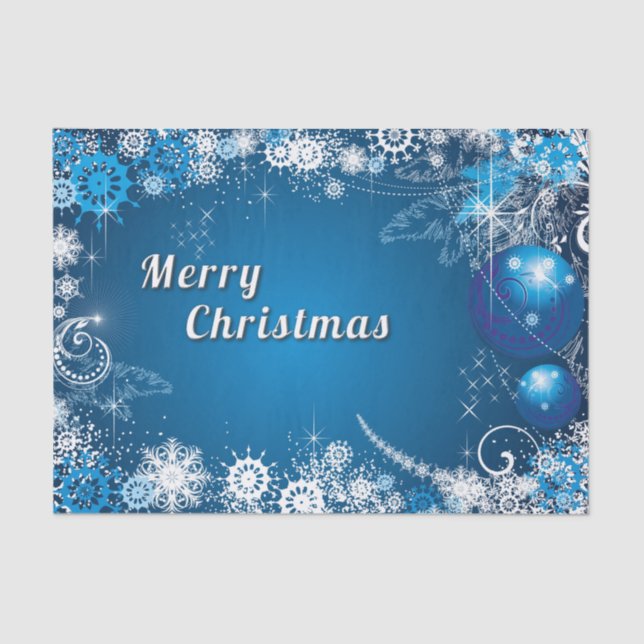 Papel De Seda Neve Floco de Neve (Frente )